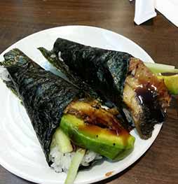 Eel Avocado Hand Roll